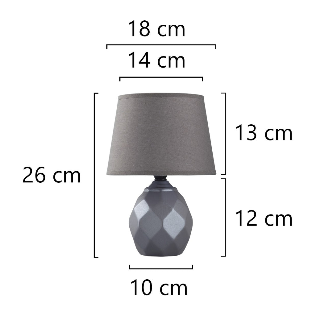 Sobremesa Cerámica Platón Marrón AJP/Alemar (Ref. 11367): Dimensiones detalladas. Elegancia y durabilidad para tu hogar.  Compra en LuzGuru.
