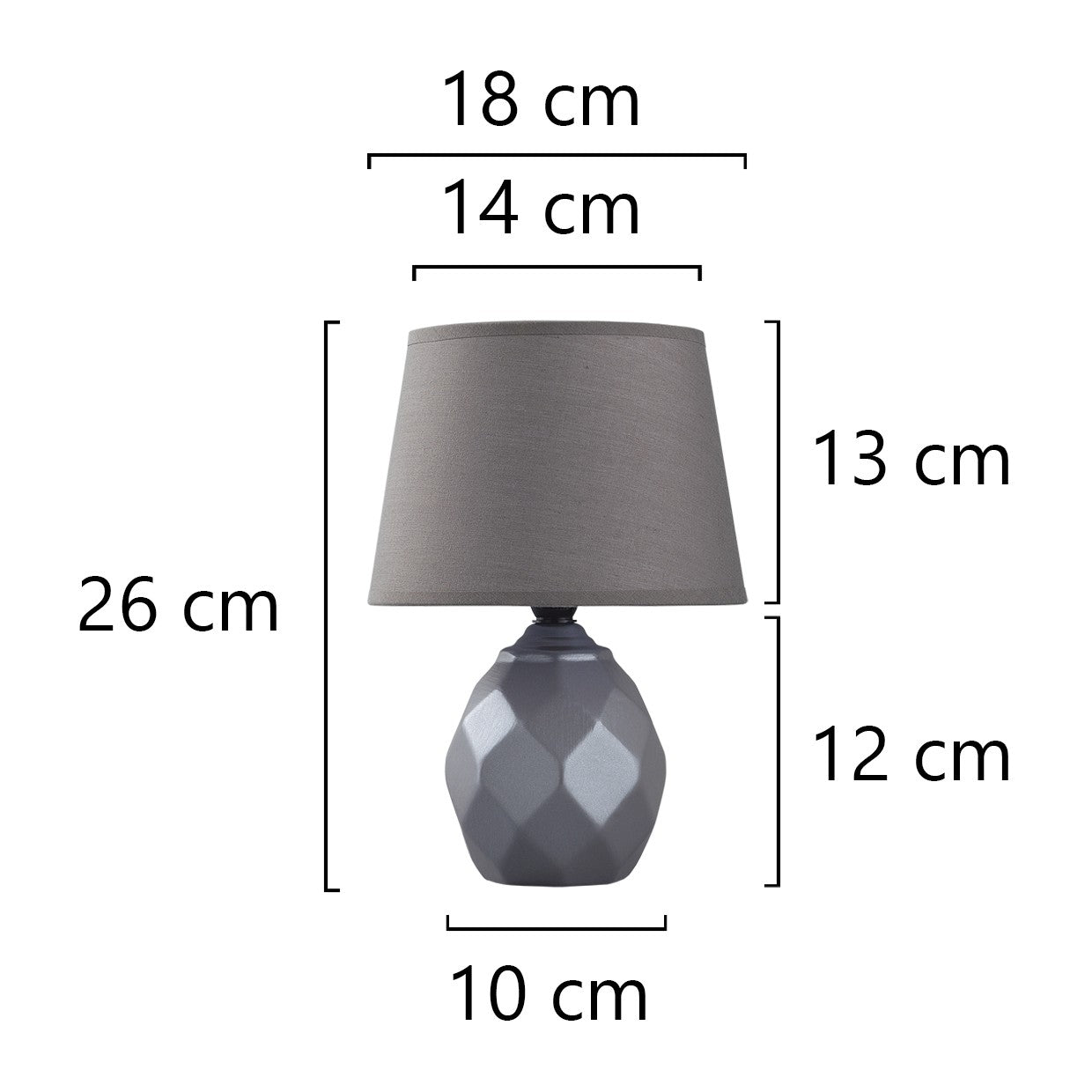 Sobremesa Cerámica Platón Marrón AJP/Alemar (Ref. 11367): Dimensiones detalladas. Elegancia y durabilidad para tu hogar.  Compra en LuzGuru.
