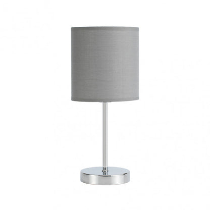 Sobremesa Chanza Gris/Cromo de Fabrilamp, diseño moderno y elegante para iluminar tu hogar.