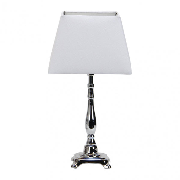 Sobremesa Ciclido Cromo E27 de Fabrilamp/Abrila. Diseño elegante y clásico para tu hogar. Disponible en luzguru.com