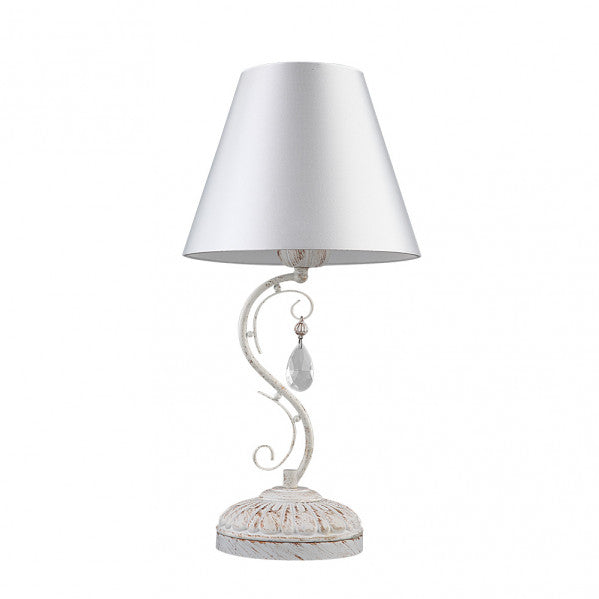 Sobremesa Clematis Blanco/Oro de Fabrilamp, diseño clásico y elegante para tu hogar. luzguru.com