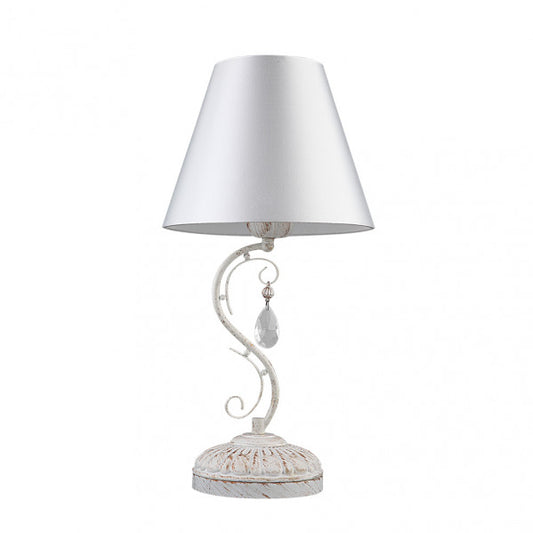 Lámpara de Sobremesa Clematis 48 cm Blanco y Oro Fabrilamp - vista principal | Fabrilamp / Abrila