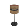 Lámpara de mesa Colet Negra y Madera Fabrilamp / Abrila 175671084