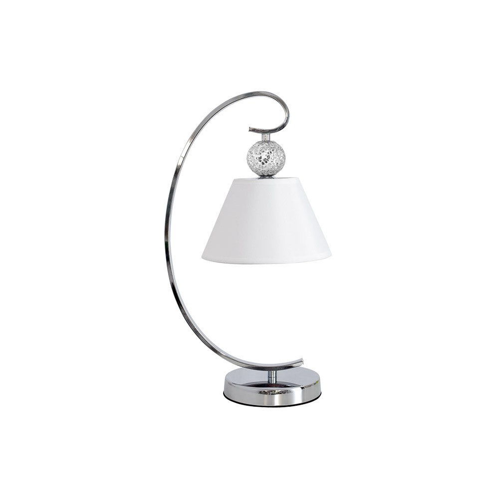 Lámpara de mesa Concordia Fabrilamp / Abrila, sobremesa clásica con pantalla blanca, Ref: 122371020