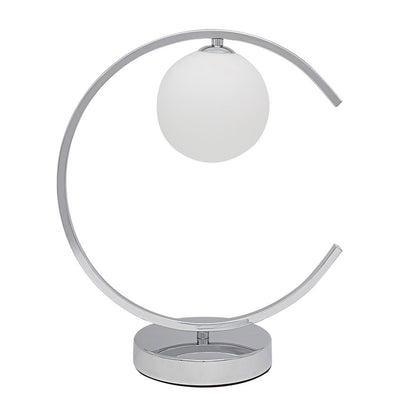 Lámpara de mesa Conil Fabrilamp / Abrila, diseño moderno en cromo, Ref: 201871020