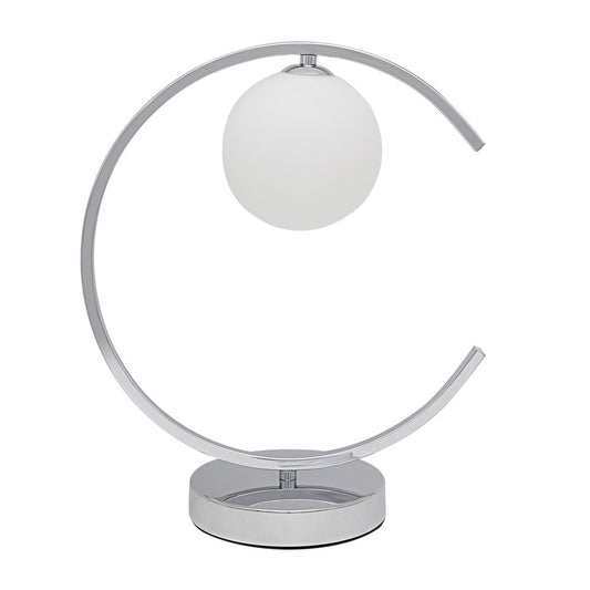 Lámpara de mesa Conil Fabrilamp / Abrila, diseño moderno en cromo, Ref: 201871020