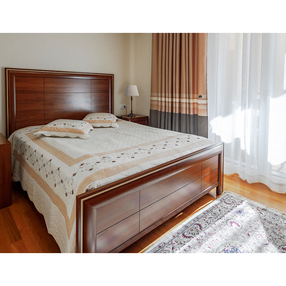 Lámpara Corydoras fabricada en metal y cerámica color marrón rústico