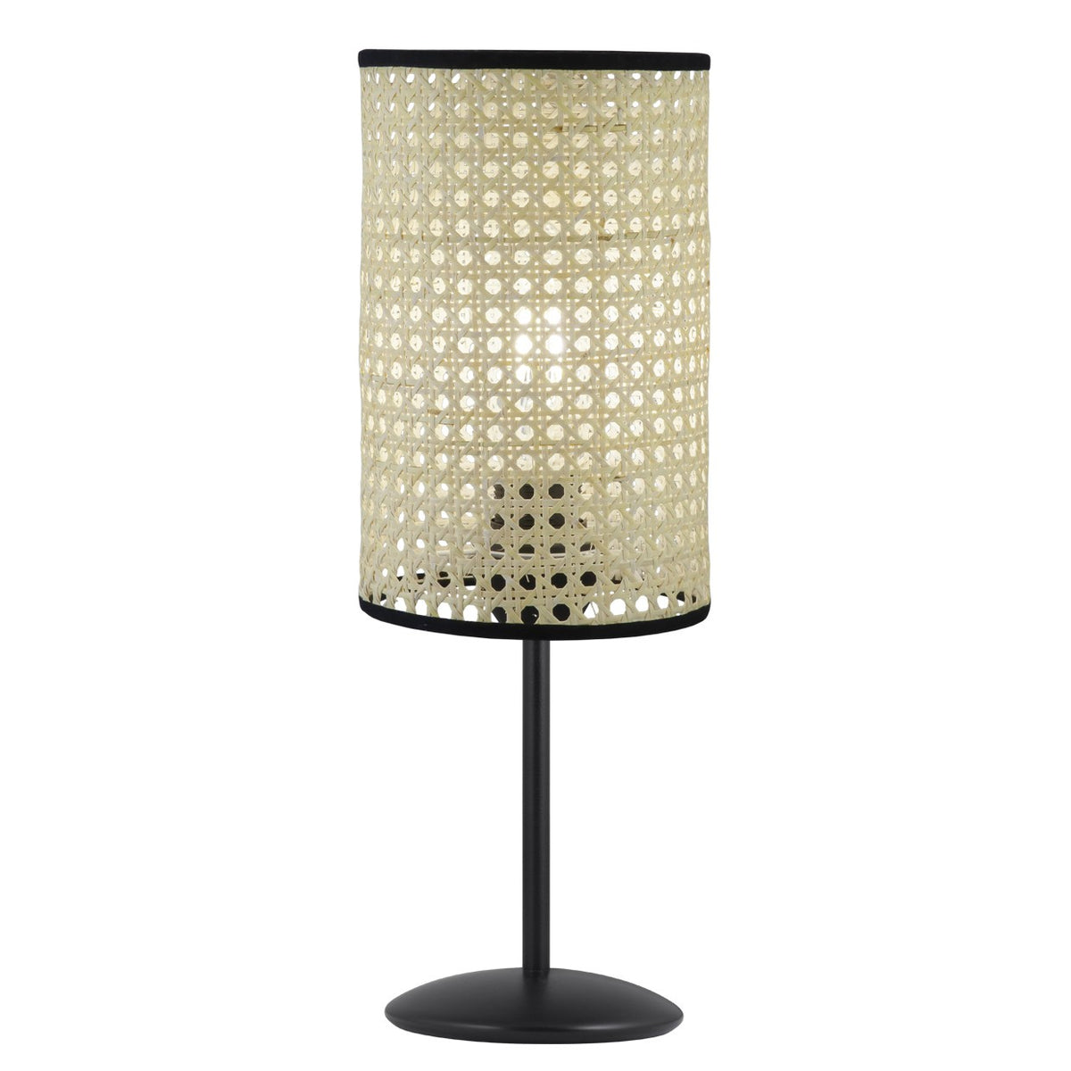 Sobremesa DAFNE Natural AJP/Alemar (Ref. 60228): Medidas detalladas. Elegante diseño en mimbre natural y metal. Envío rápido desde LuzGuru.com
