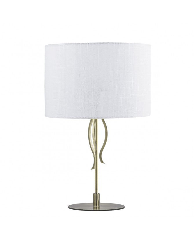 Lámpara sobremesa Dana Cuero AJP/Alemar 3266PT-1PCU: medidas detalladas.
