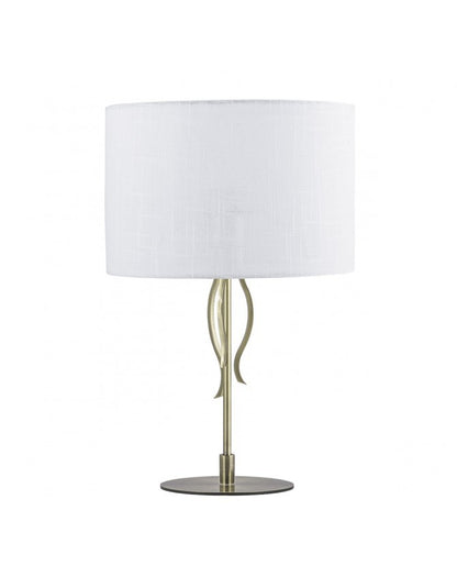 Lámpara sobremesa Dana Cuero AJP/Alemar 3266PT-1PCU: medidas detalladas.
