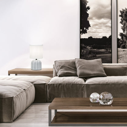 Medidas Sobremesa Darren Blanco/Gris AJP/Alemar Ref. 11684 - LuzGuru
