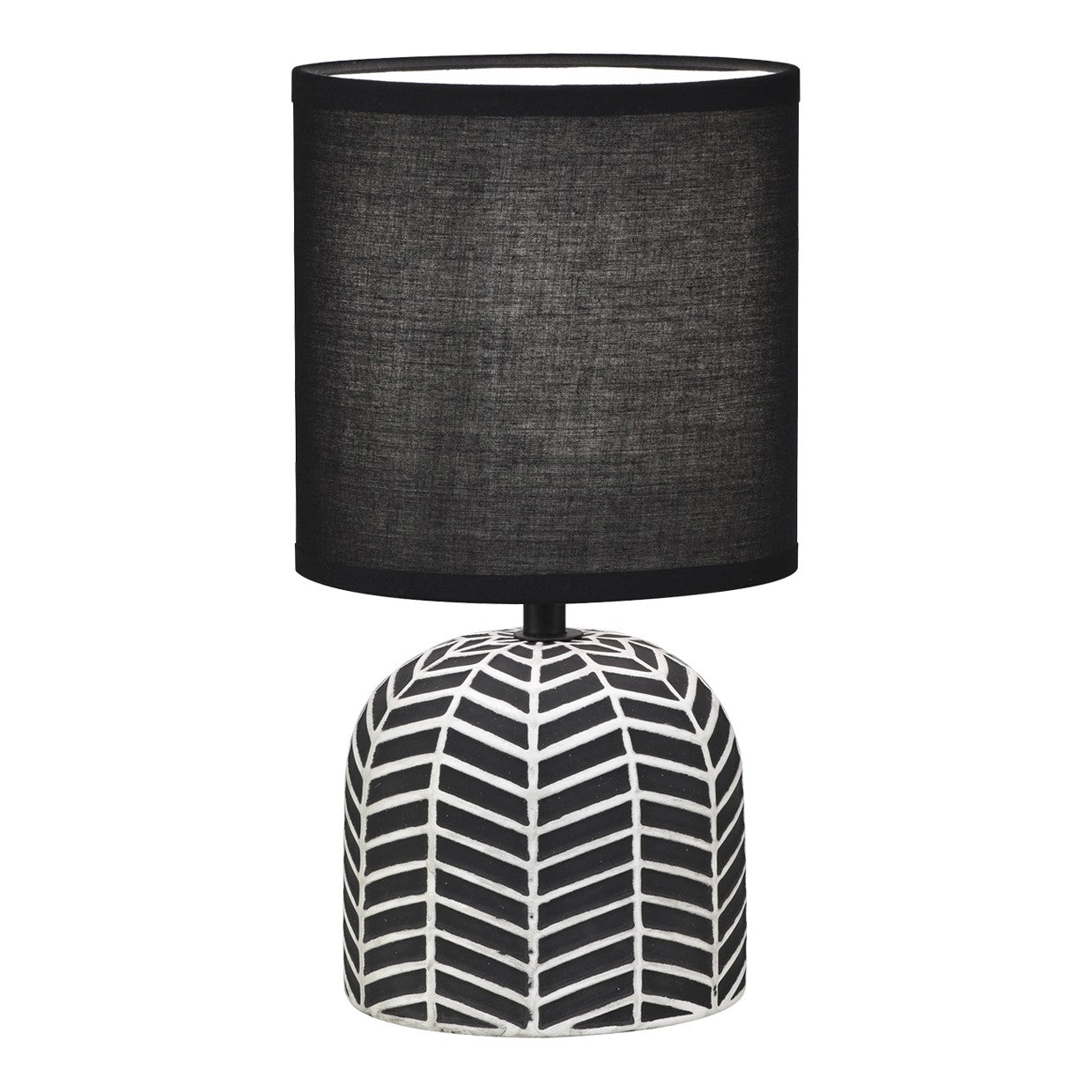 Sobremesa Darren Negra/Blanca 40W E-14 AJP / Alemar - luzguru.com