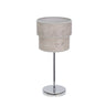 Lámpara de mesa Smile Fabrilamp / Abrila cromo y cemento gris, ref. 175371028
