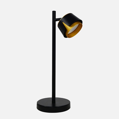Sobremesa Domenica Fabrilamp / Abrila foco orientable negro y oro 253771016