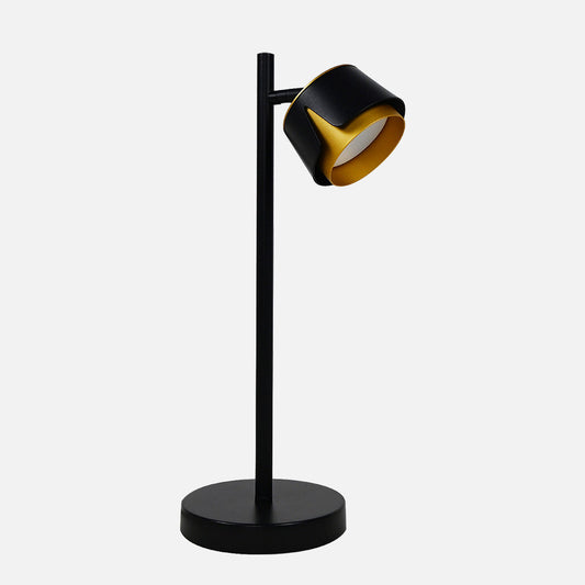 Sobremesa Domenica Fabrilamp / Abrila foco orientable negro y oro 253771016