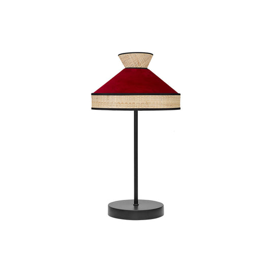 Lámpara de sobremesa Fabrizio Natural/Rojo Fabrilamp / Abrila 179971007