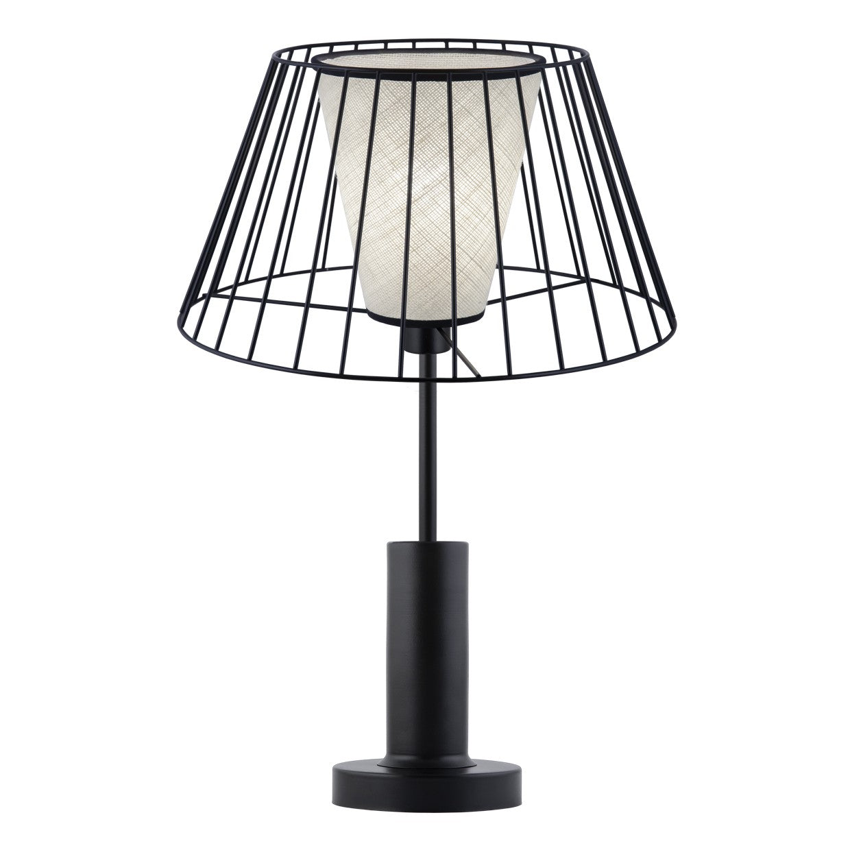 Sobremesa Fedele Negra 1x60W E-27 - AJP / Alemar - 11181 - luzguru.com