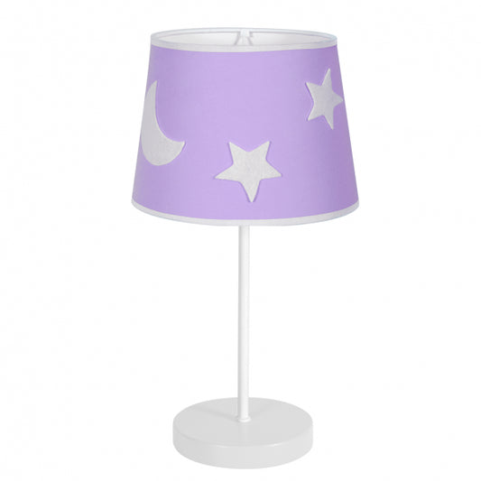 Sobremesa Firmamento Lila 1xe27 de Fabrilamp, ideal para habitaciones infantiles. Diseño moderno y elegante.