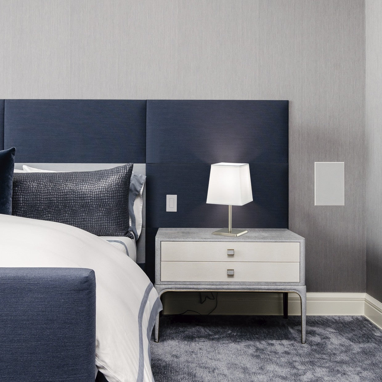 Medidas Sobremesa FOX Niquel Satinado AJP/Alemar Ref. 11703 - LuzGuru.com
