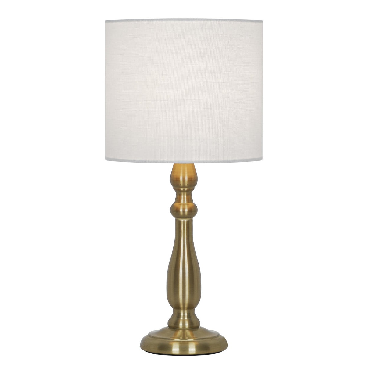 Lámpara de Sobremesa Gabón 40 cm Pantalla Lino Cuero AJP - vista principal | AJP / Alemar