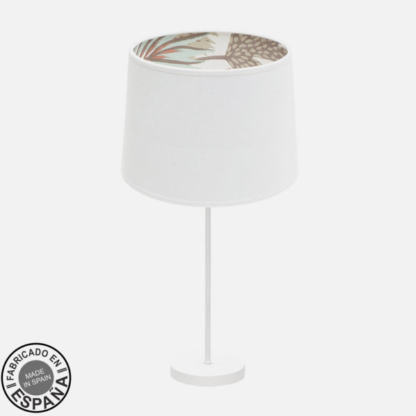 Lámpara de Sobremesa Tunez 64 cm Pantalla Estampada Blanca Fabrilamp - imagen 3 | Fabrilamp / Abrila