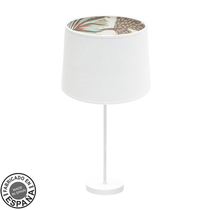 Lámpara de mesa Tunez Fabrilamp / Abrila con estampado floral, ref. 225171101