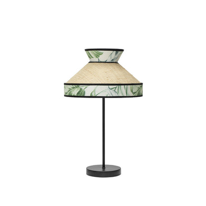 Lámpara Constantinopla Fabrilamp / Abrila textil beis, verde y negro, Ref. 248871106