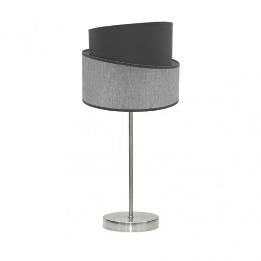 Sobremesa Hara de Fabrilamp en color níquel/gris, diseño moderno y elegante para tu hogar.