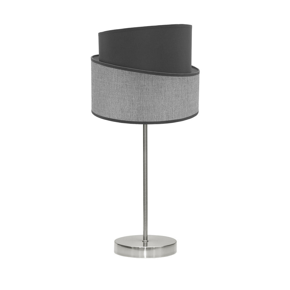 Lámpara de mesa Hara níquel Fabrilamp / Abrila 179871028, diseño moderno.