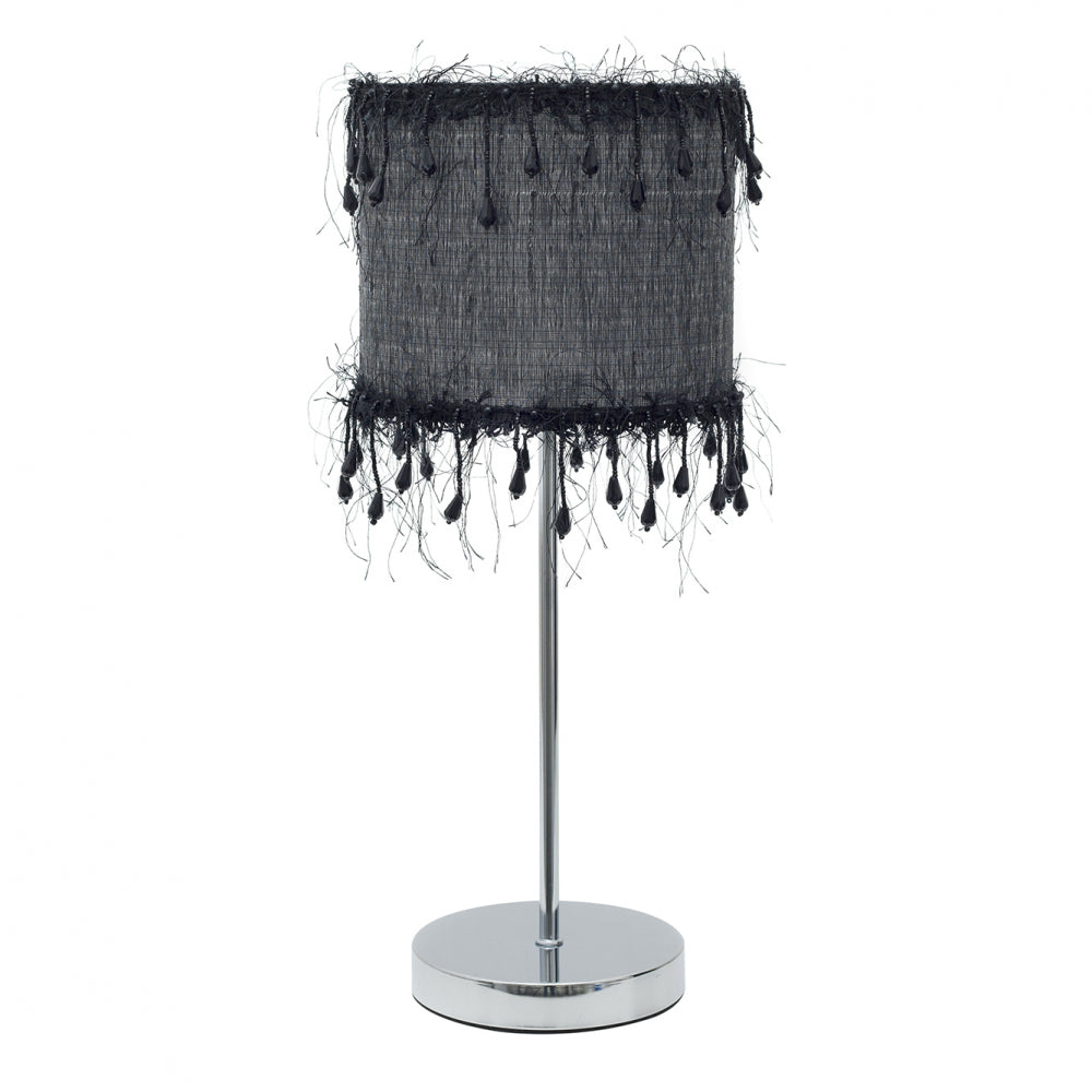 Lámpara sobremesa vintage Hilos Negro Fabrilamp / Abrila 117571009