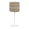 Sobremesa Jerte Fabrilamp / Abrila moderna blanco y madera gris 176871083