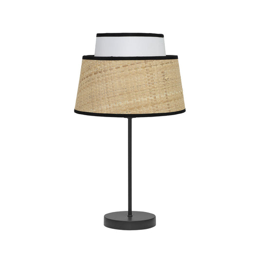 Lámpara de mesa Jia Natural Fabrilamp / Abrila, Ref. 177771001, diseño moderno para dormitorio