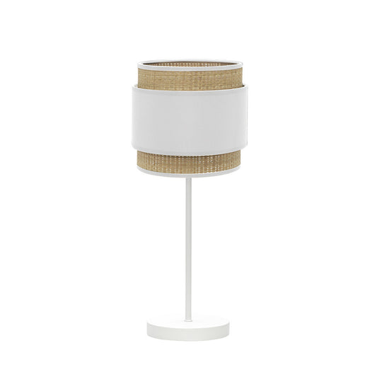 Lámpara de mesa Kandy Fabrilamp / Abrila con pantalla textil natural, ref. 174271001