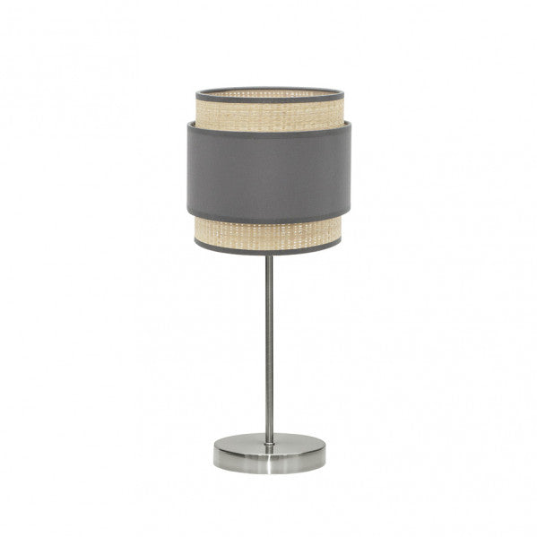 Sobremesa Kandy Natural/Gris de Fabrilamp, diseño moderno y elegante para iluminar tu hogar.