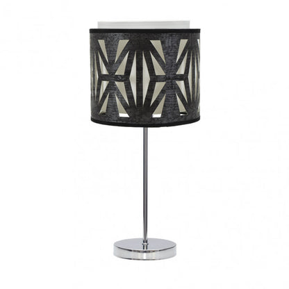 Sobremesa Katerina Cromo/Madera Negra, diseño moderno y elegante de Fabrilamp, disponible en luzguru.com