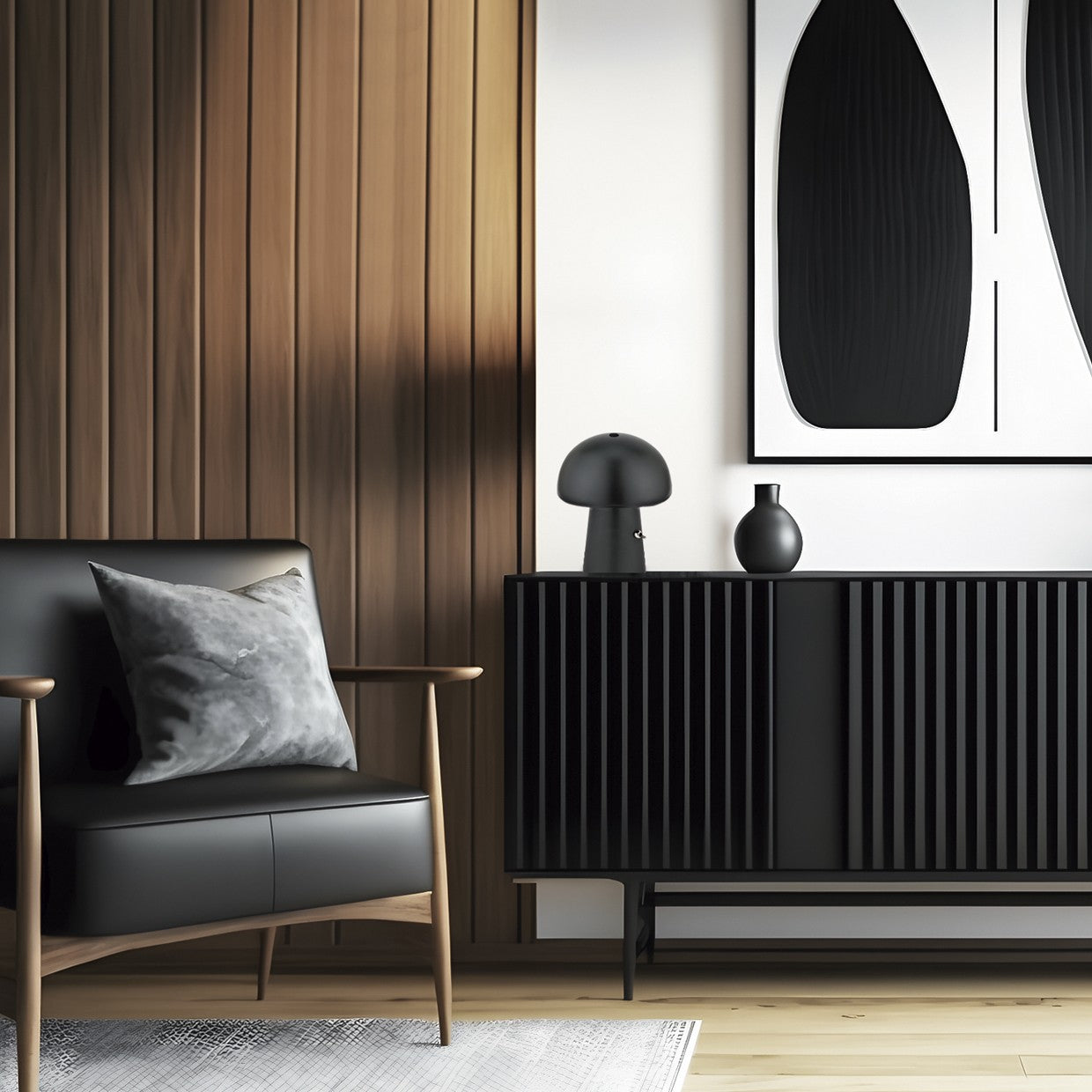 Sobremesa KENT Negra AJP/Alemar (Ref. 11379) - Medidas detalladas.  Luzguru.com
