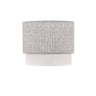 Pantalla Kenya Fabrilamp / Abrila E14 Textil Gris y Blanca - 99.PA-111071028