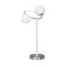 Lámpara de mesa La Habana Blanco y Cromo Fabrilamp / Abrila 154571001