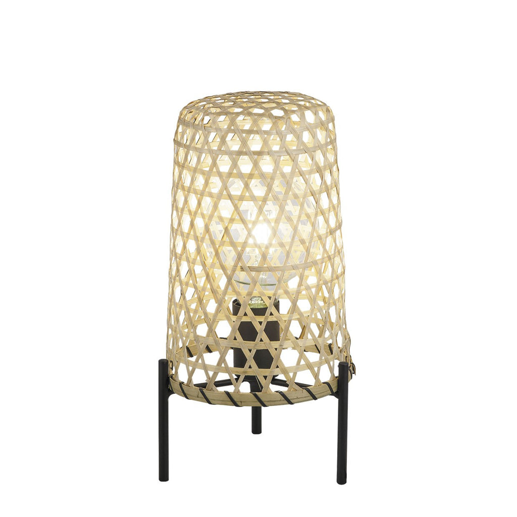 Sobremesa Lagoa Bambu Natural AJP/Alemar (Ref. 10747) - Medidas de la lámpara de sobremesa de bambú natural. LuzGuru.com
