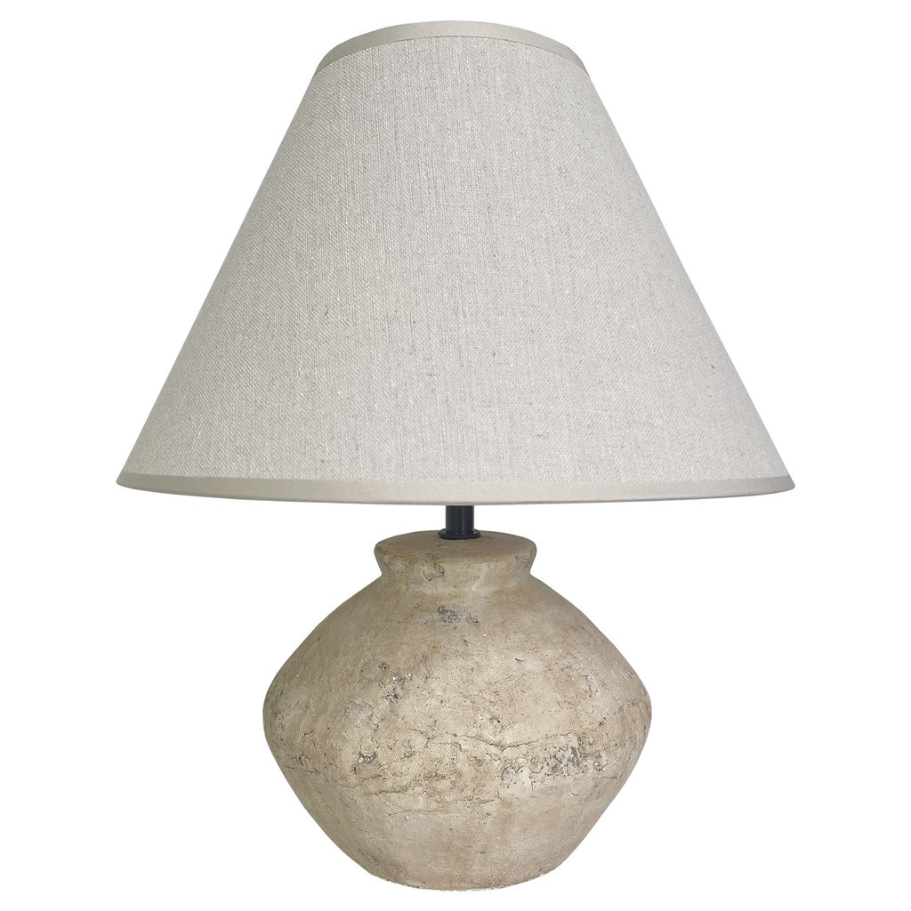 Sobremesa Larry Piedra Beige 1 x 40W E-14 - AJP / Alemar - 11651 - luzguru.com