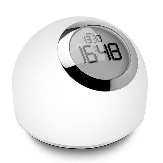 Lámpara de Mesa LED Ball RGB con Reloj y Alarma CristalRecord - vista principal | CristalRecord