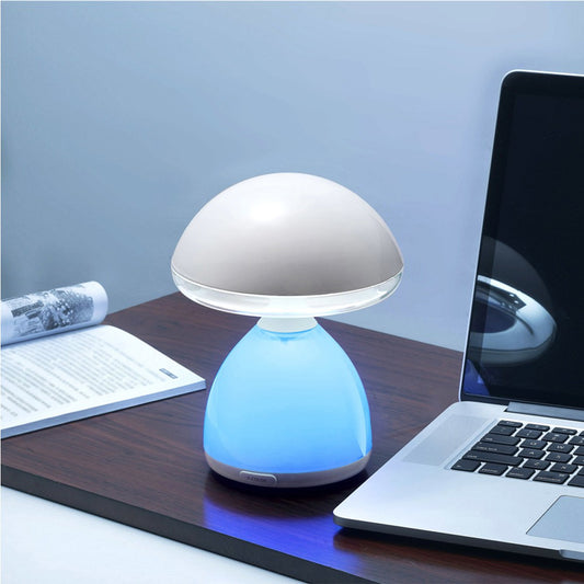 Lámpara Mush fabricada en ABS color blanco