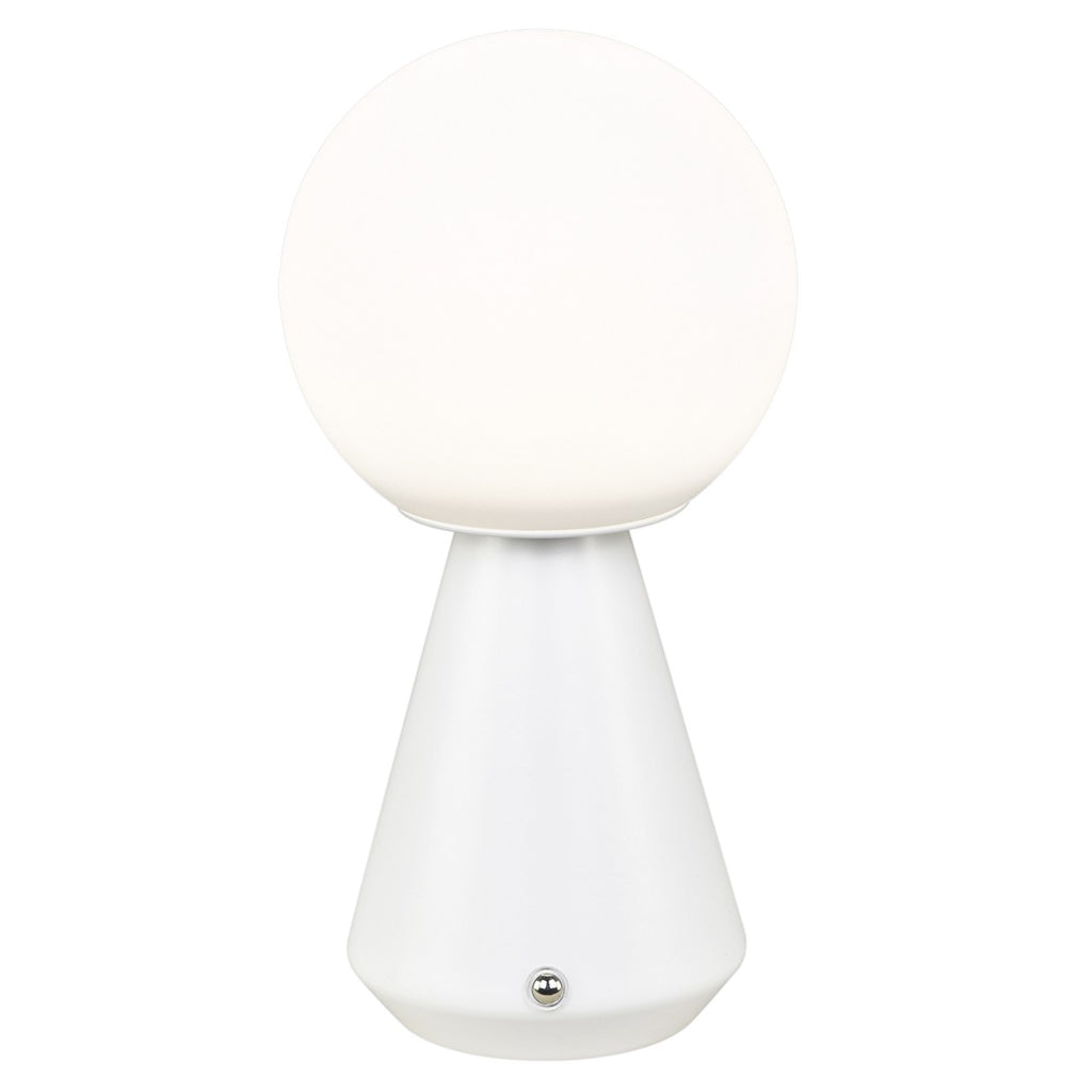 Sobremesa Logal Blanca LED Recargable AJP / Alemar 11705 - luzguru.com