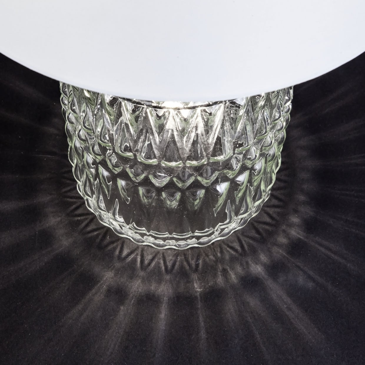 Lámpara sobremesa Malmo Negro-Cristal AJP/Alemar (Ref. 10871) - Medidas: [Insertar medidas aquí]
