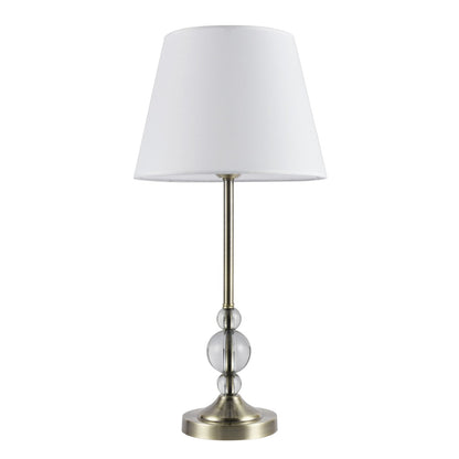 Lámpara sobremesa Marela Cuero AJP/Alemar (Ref. 60254): Dimensiones detalladas. Elegancia y calidad para tu hogar.  Compra ahora en luzguru.com
