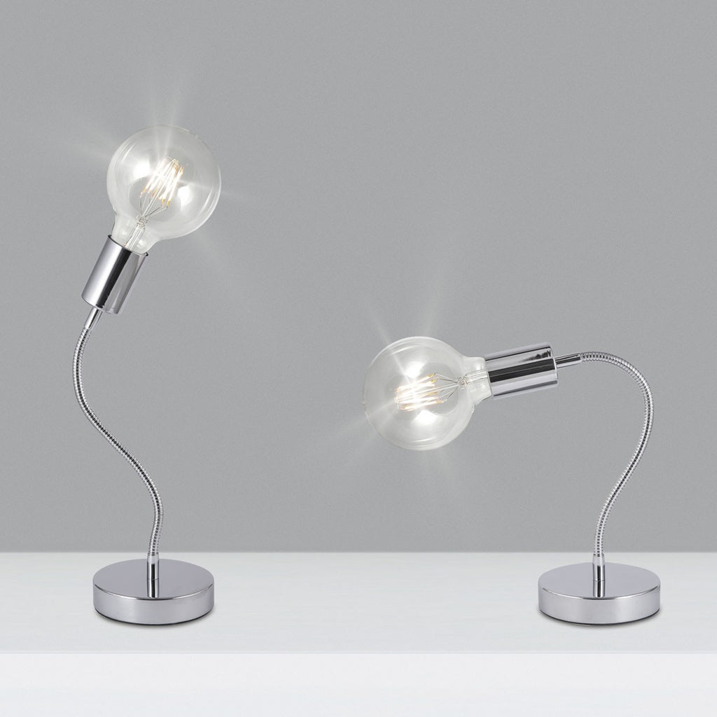 Sobremesa Melisa Cromo AJP/Alemar Ref. 60031 - Medidas detalladas.  Luzguru.com
