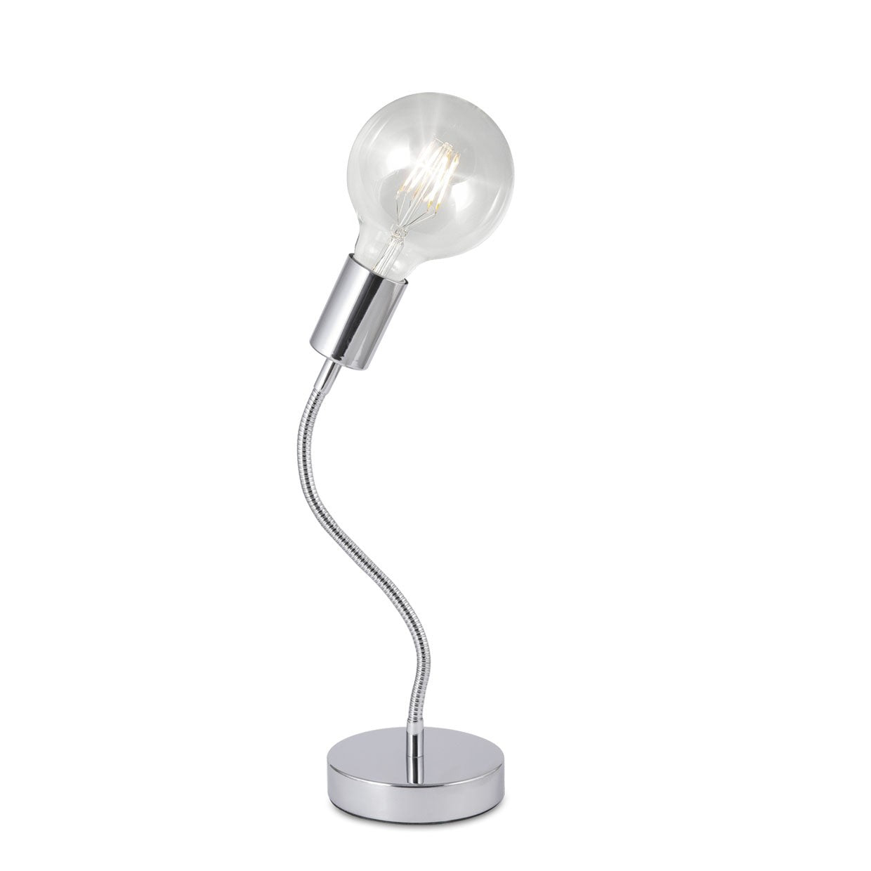 Sobremesa Melisa Cromo AJP/Alemar (Ref. 60031) - Medidas detalladas. LuzGuru.com
