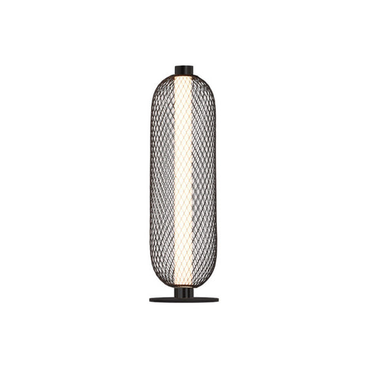 Lámpara de Sobremesa LED Mimosa 12W Negro Metal y Cristal Fabrilamp - vista principal | Fabrilamp / Abrila