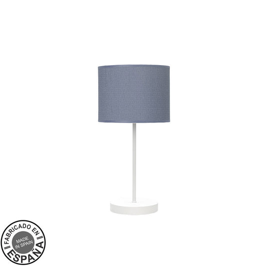 Lámpara de mesa Moda Fabrilamp / Abrila, diseño moderno blanco y azul, ref. 212470081