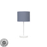Lámpara de mesa Moda Fabrilamp / Abrila, diseño moderno blanco y azul, ref. 212470081